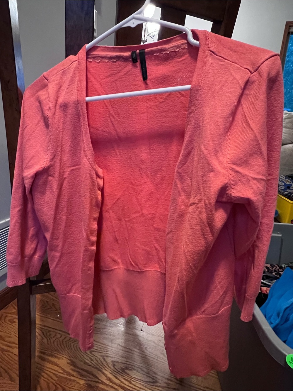 Maurices Coral Open-Front Lightweight Cardigan